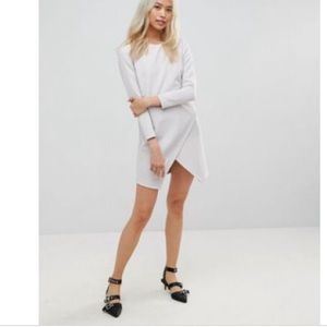 ASOS Asymmetric clean shift mini dress 6